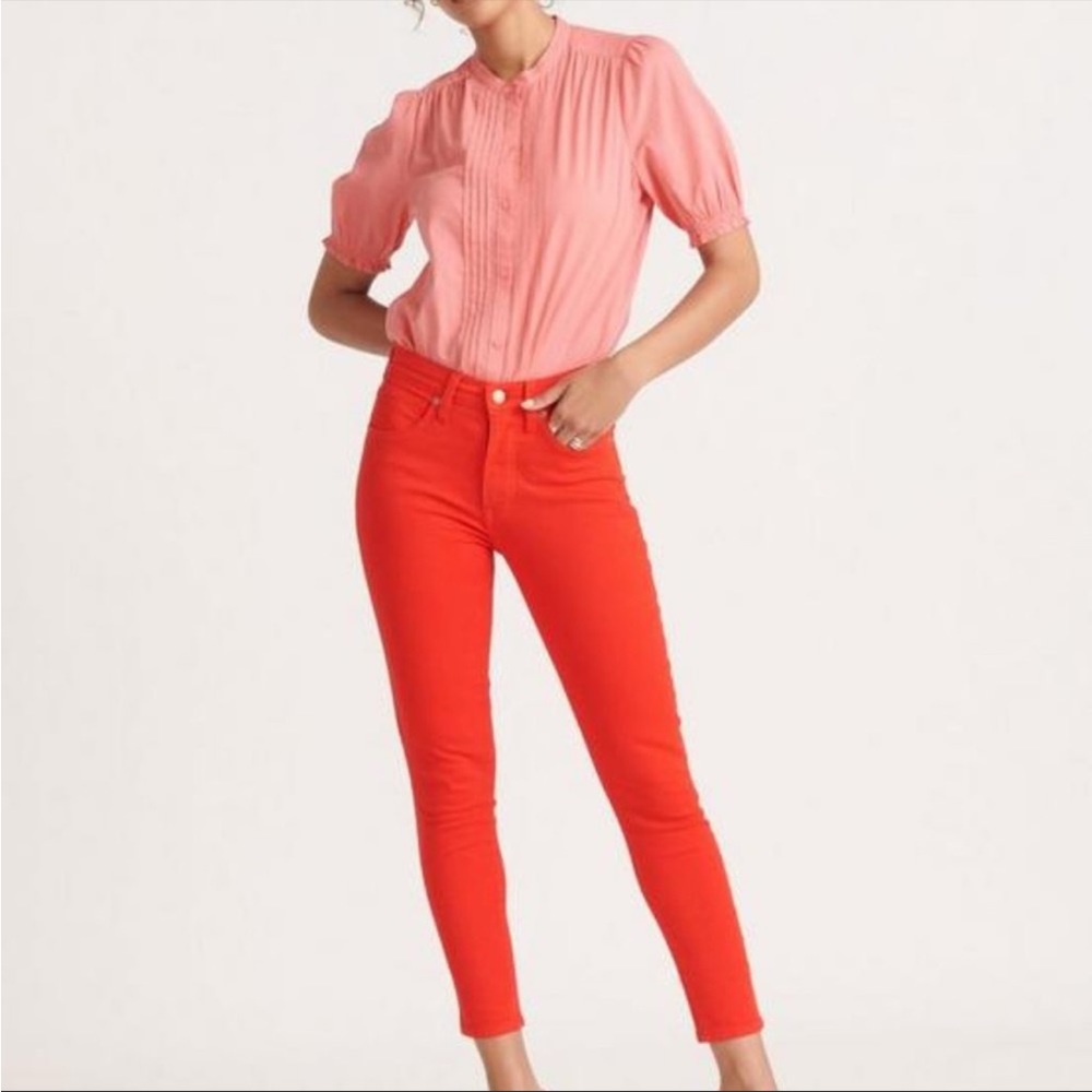 Lucky brand Bridgette skinny high rise red